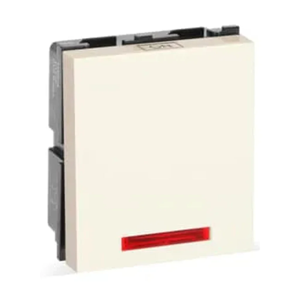 ABB ITS2062L BL 2 Way Mega Switch With Indicator 6A Tvisha White 1SYK100001A1510