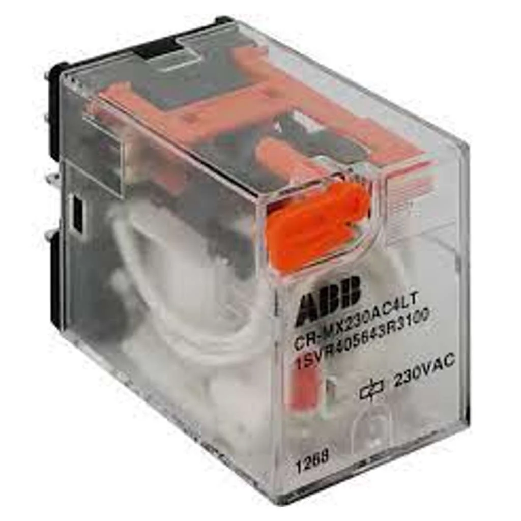 ABB Pluggable Interface Relay CR-MX With Integrated LED & Test Button 2 c/o - Image 2
