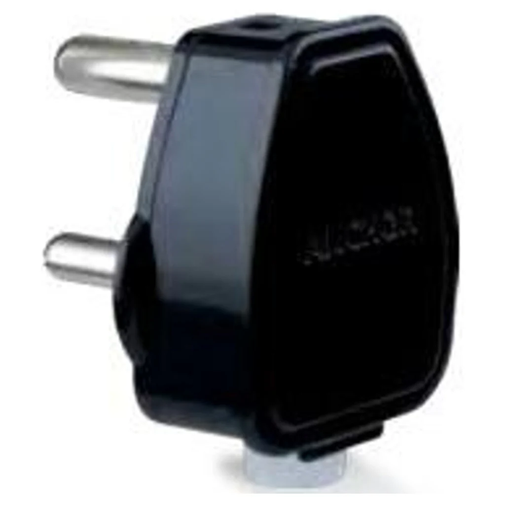Anchor ISI Marked 3Pin Plug Top Glossy Black