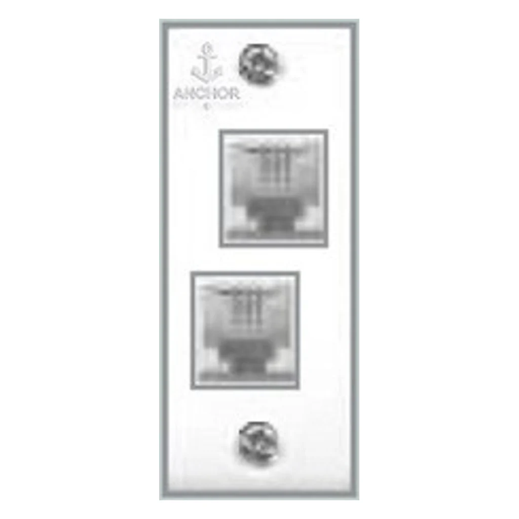 Anchor Penta PC Telephone Jack Double Without Shutter White 14603