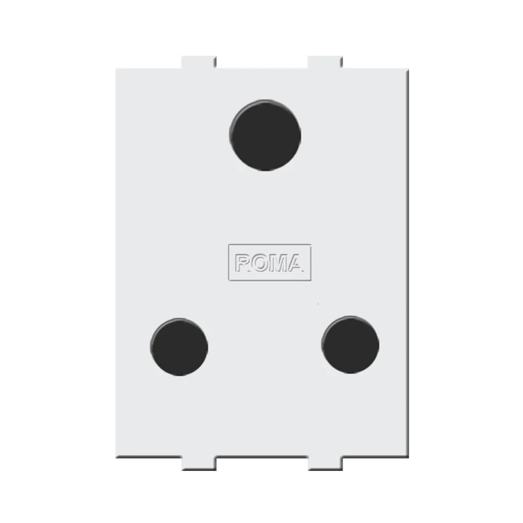 Anchor Roma Classic 3Pin Heavy Duty Socket with ISI Mark 16A 21124
