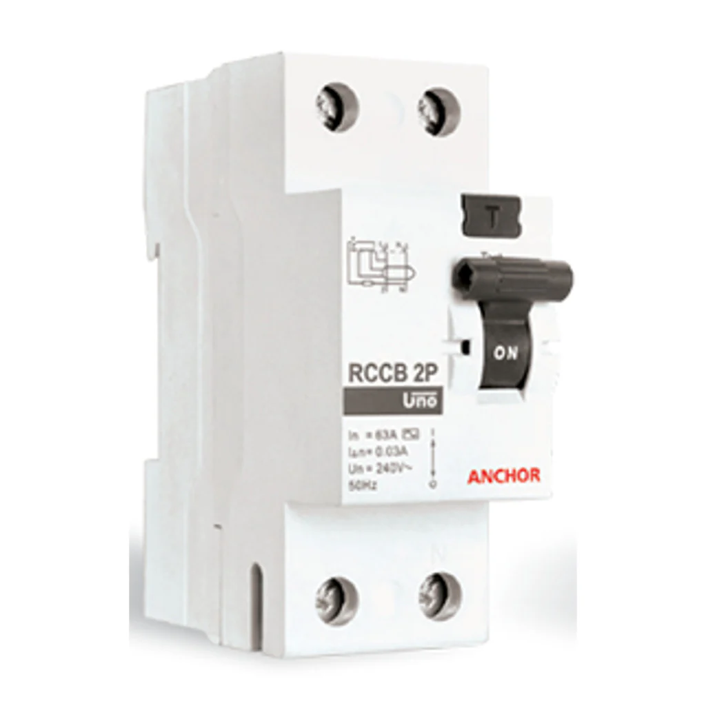 Anchor UNO Residual Current Circuit Breaker (RCCB) 2 Poles