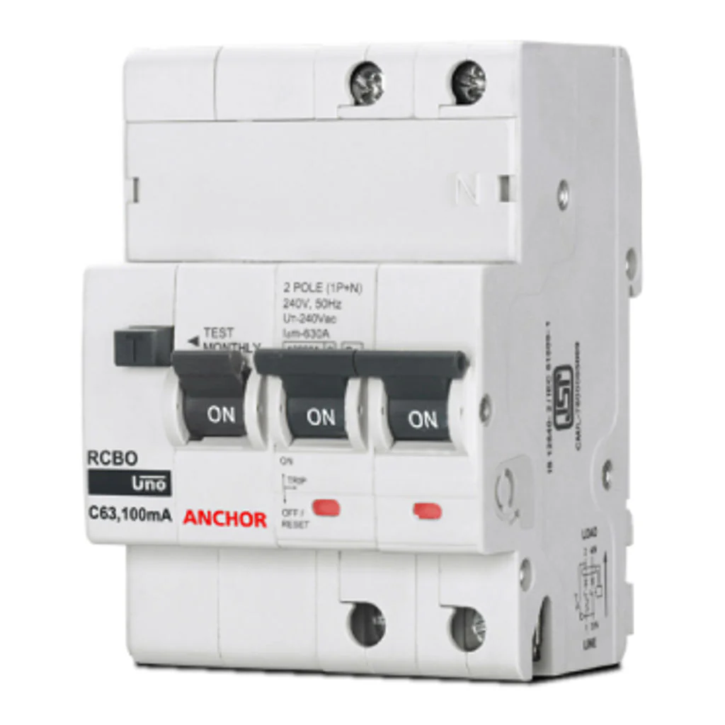 Anchor UNO SPN RCBO 25A