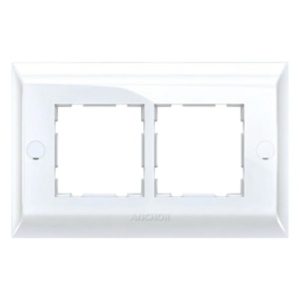 Anchor Ziva Single Mounting Plate 4Module White 68804