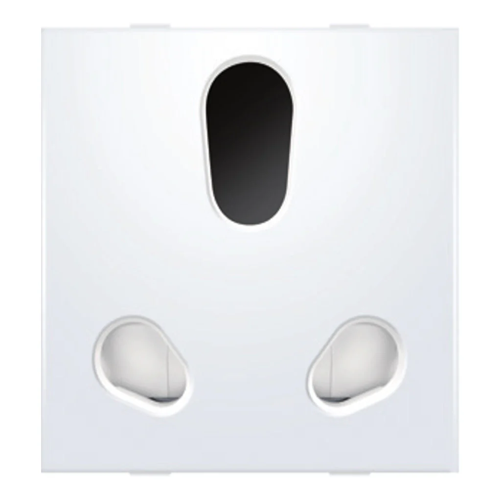 Anchor Ziva Twin Socket 6/16A 2Module White 68205