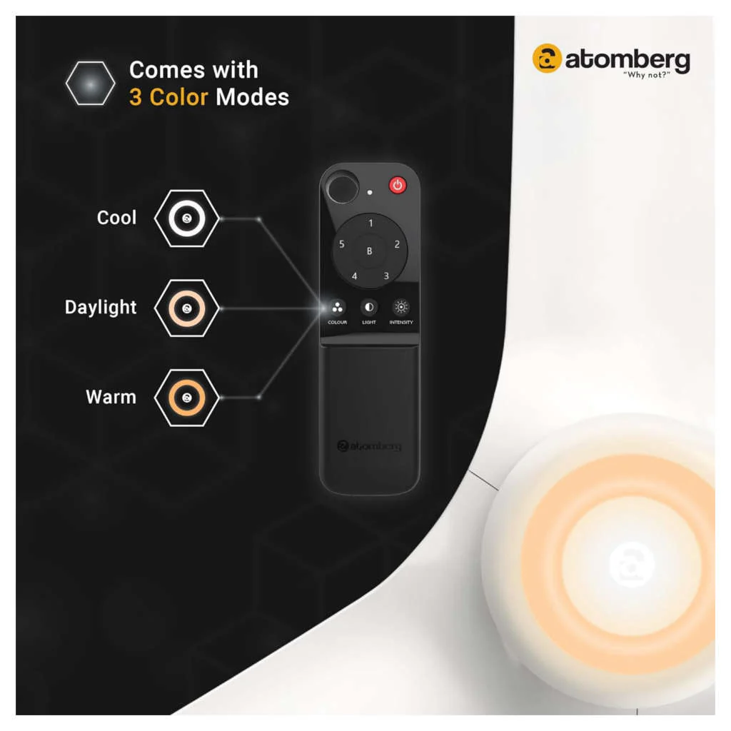 Atomberg Aris Starlight BLDC Underlight Ceiling Fan With IoT & Remote Control 1200mm Dark Teakwood - Image 2