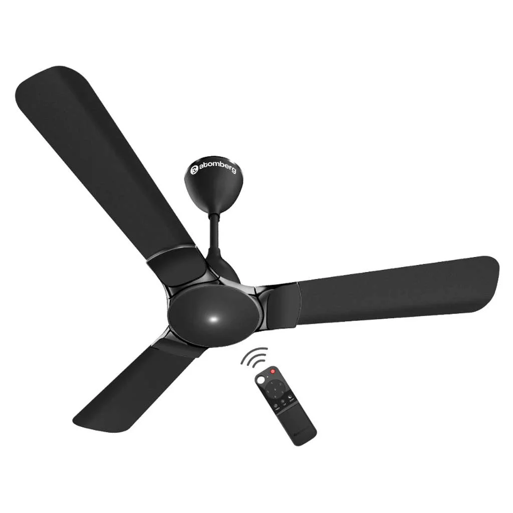 Atomberg Erica Nuvo BLDC Ceiling Fan With Remote 1200mm Midnight Black
