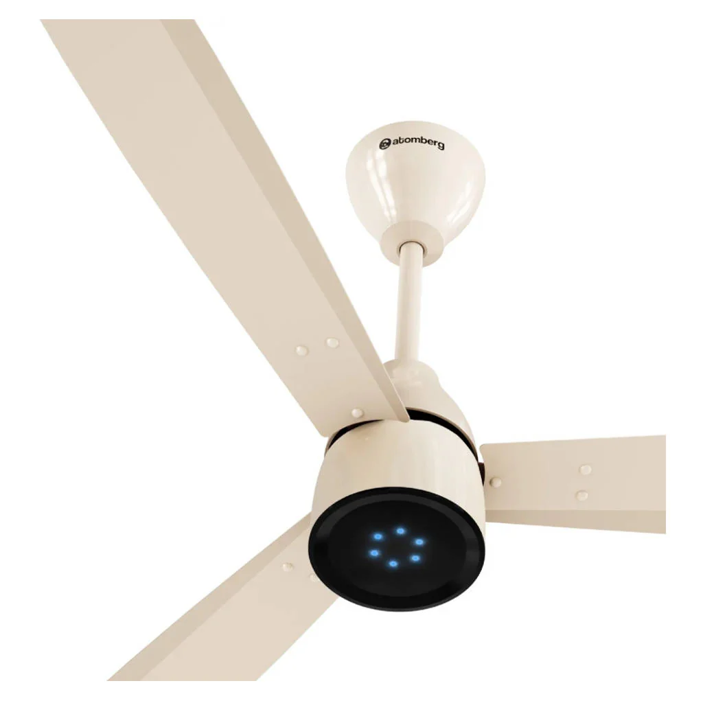 Atomberg Renesa Prime Ceiling Fan With Remote 1200 mm Gloss Seasand Ivory - Image 2