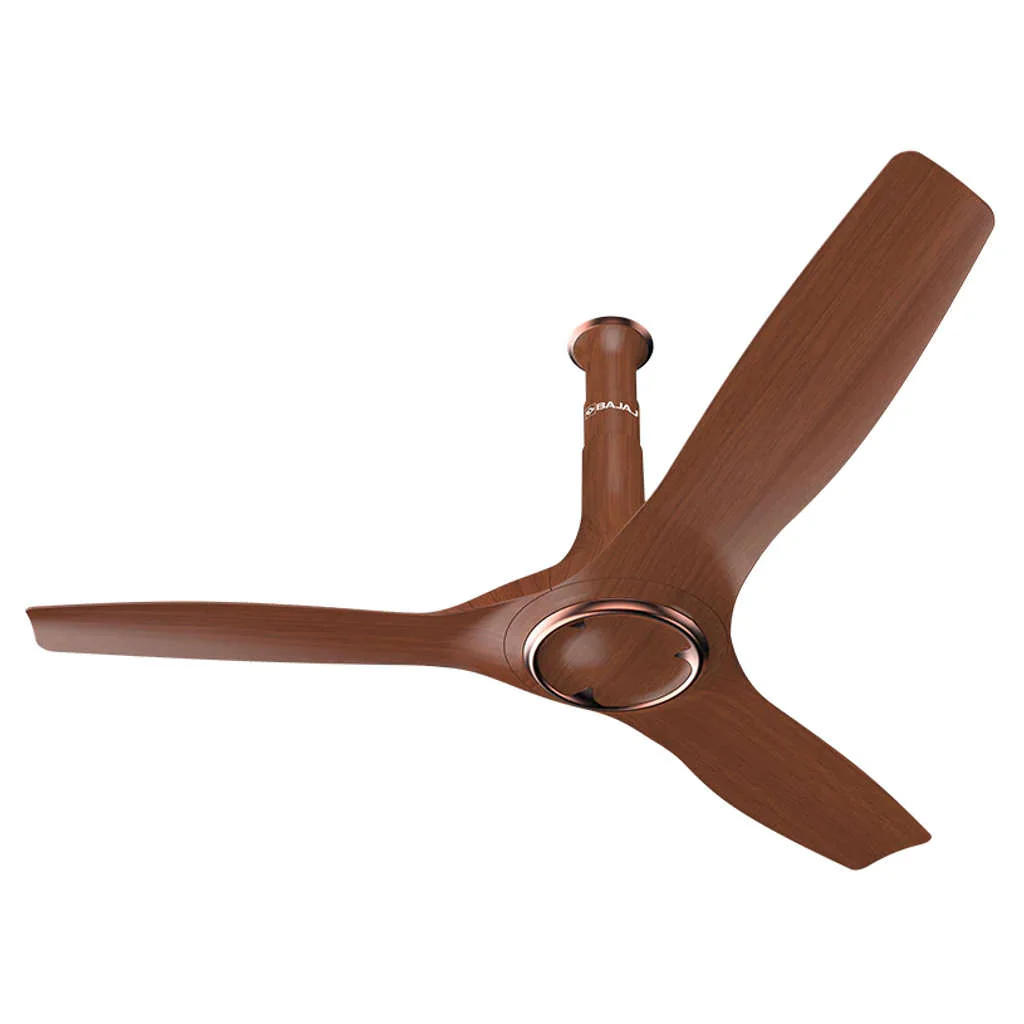 Bajaj Arioso 12DC5R BLDC Ceiling Fan With Remote 1200mm Walnut & Copper 251721EE