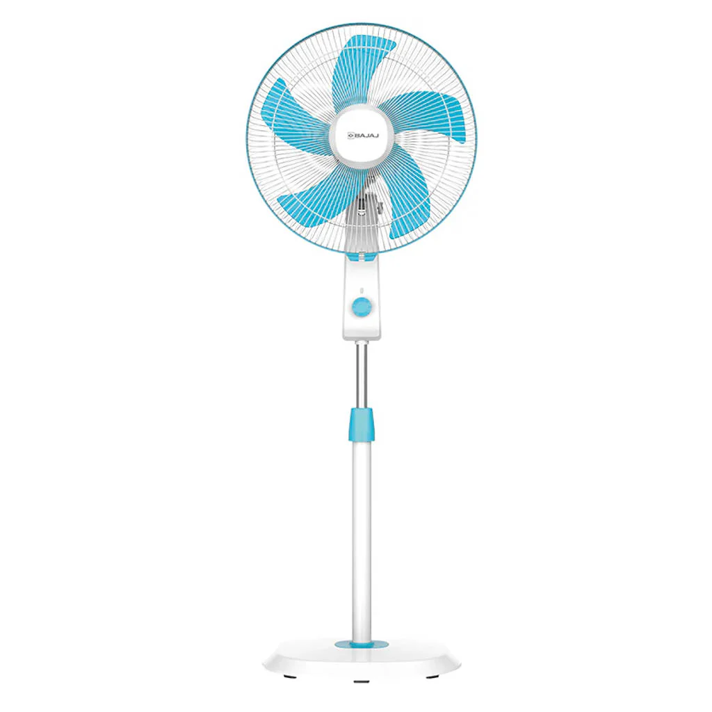 Bajaj PentaRobusto Pedestal Fan 400 mm Icy Blue White 252109