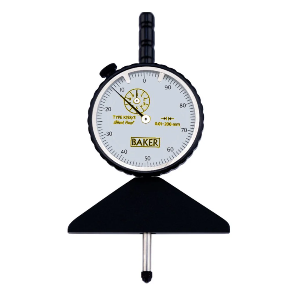 Baker Dial Depth Gauge 0-200mm K158/3