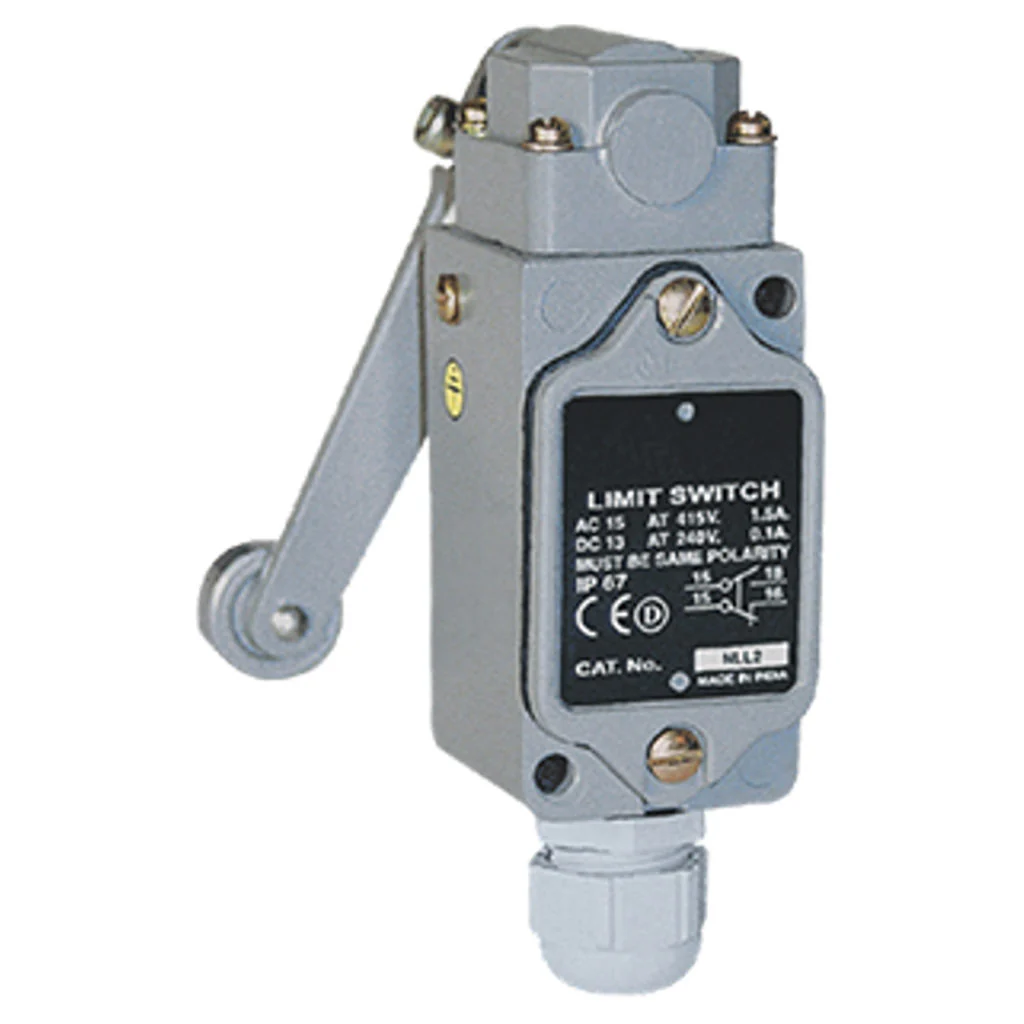 BCH Heavy Duty Limit Switch With Roller Lever Maintained Precabled 1NO+1NC - Image 2