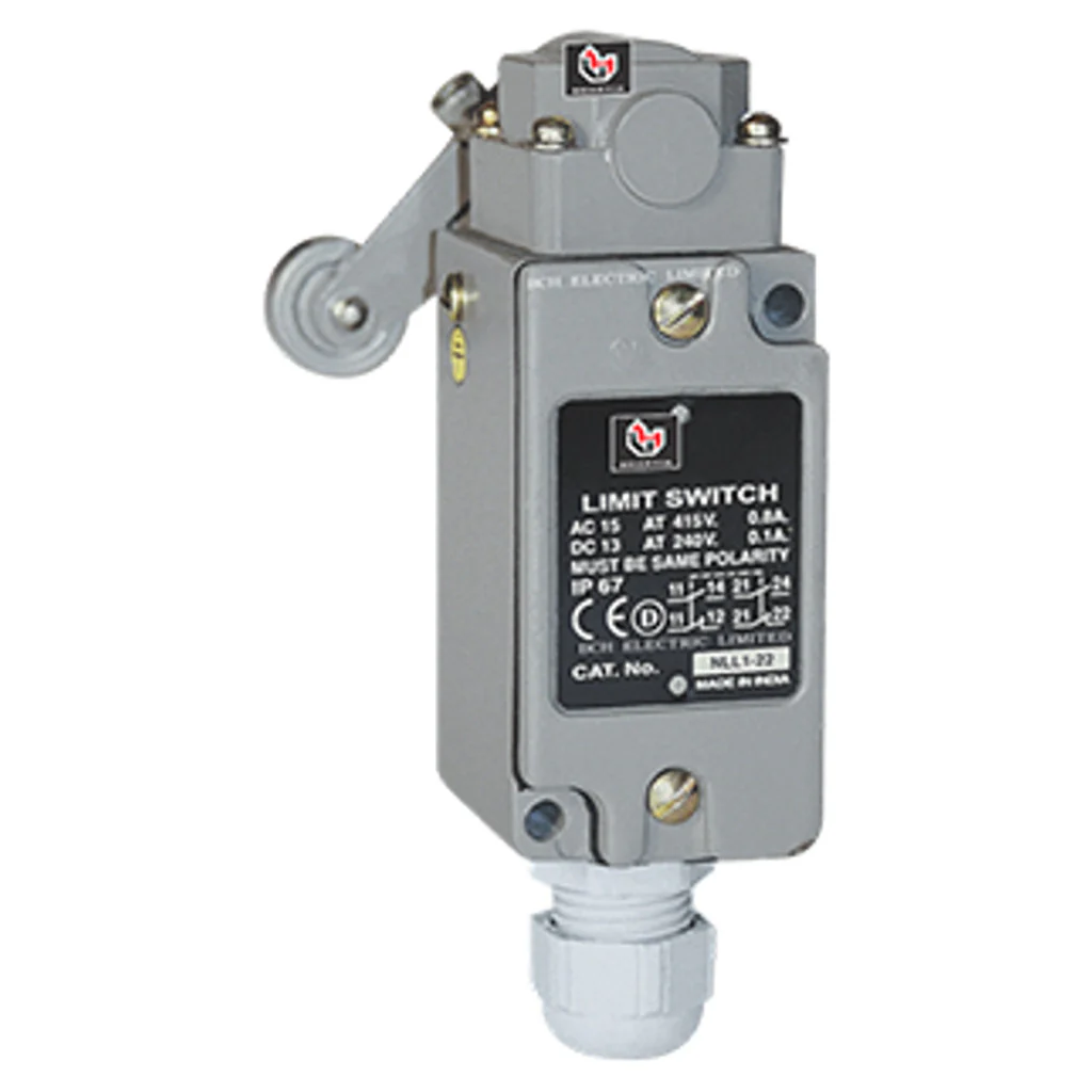 BCH Heavy Duty Limit Switch With Roller Lever Maintained Precabled 2NO+2NC
