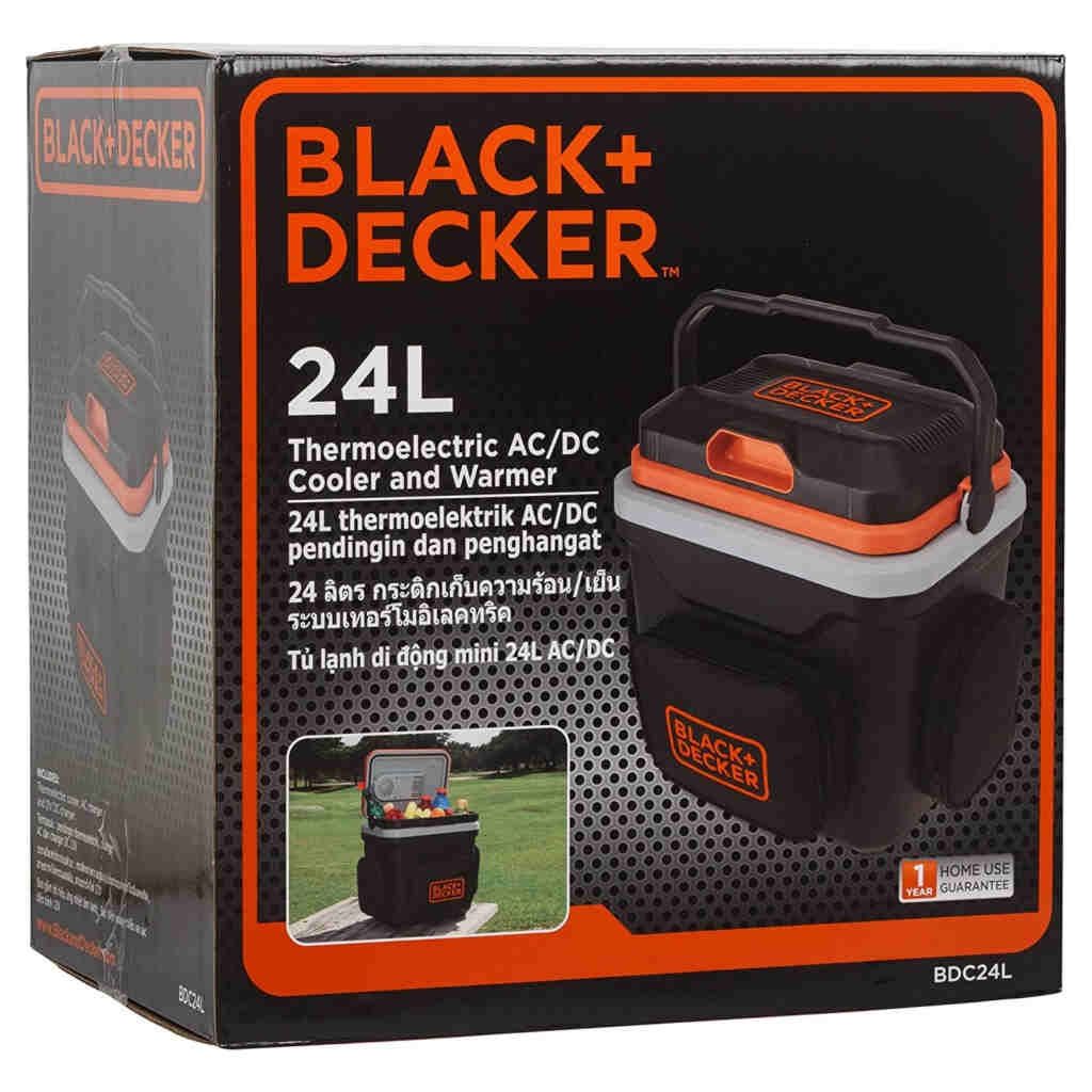 Black & Decker Thermoelectric Portable Automotive Car Beverage Cooler & Warmer 24L Black BDC24L-B1 - Image 5