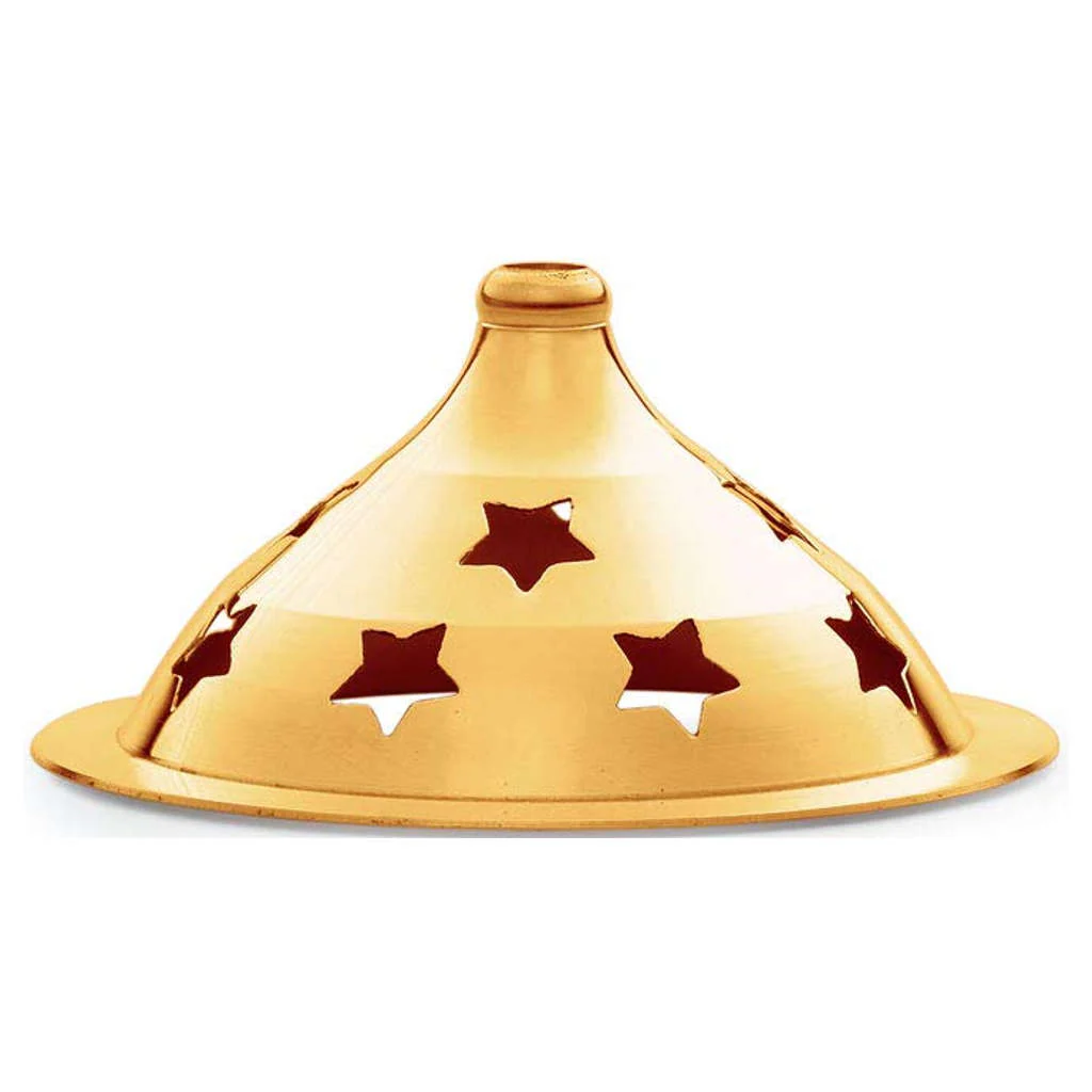 Borosil Brass Akhand Diya With Glass Chimney Large HDTRAKDB350 - Image 2