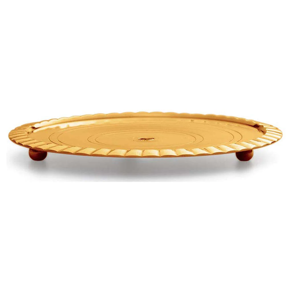 Borosil Brass Akhand Diya With Glass Chimney Large HDTRAKDB350 - Image 5