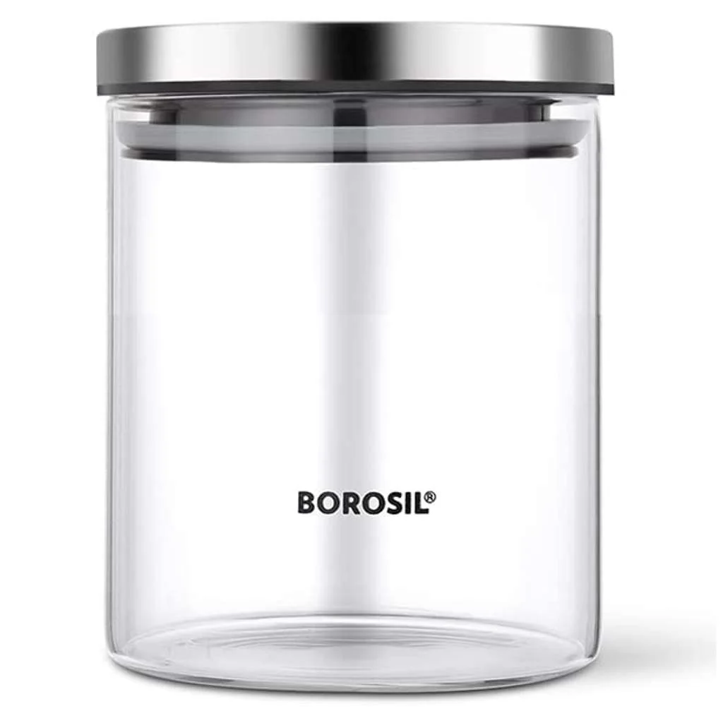 Borosil Classic Glass Storage Jar 600 ml BCLJR960600 - Image 2