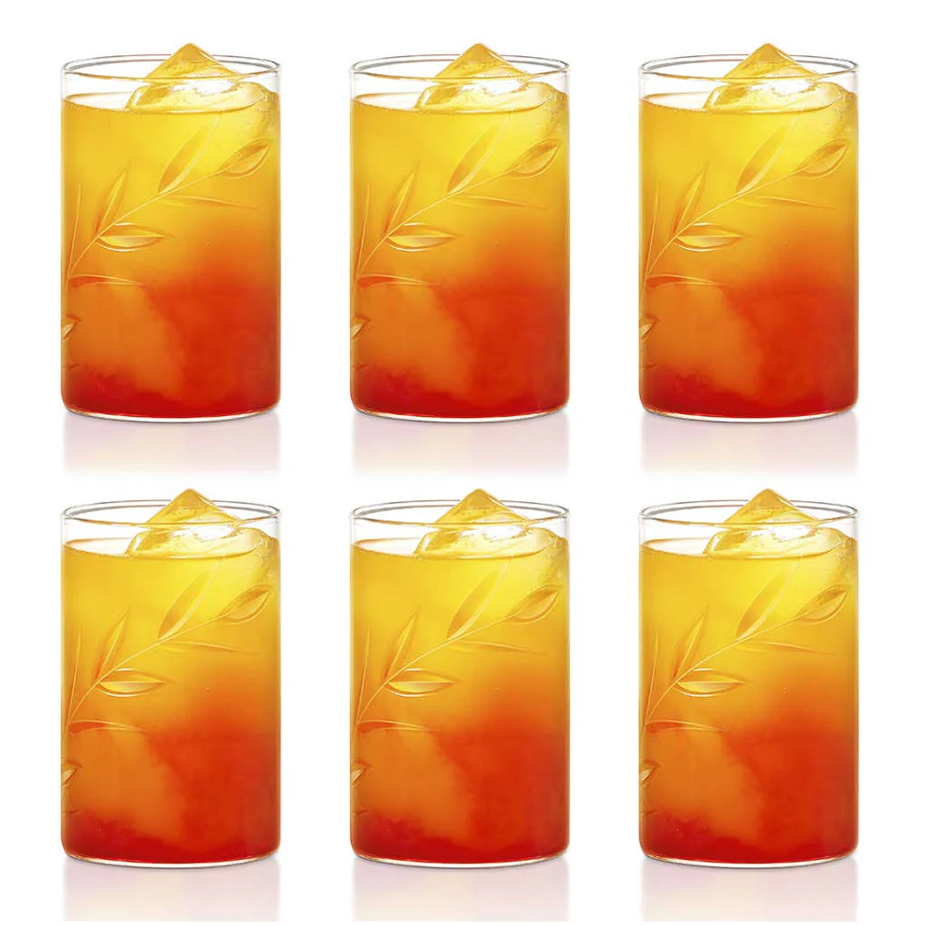Borosil Creeper Glass Tumbler Medium Set Of 6 Pcs 295 ml BVS6CRE295T
