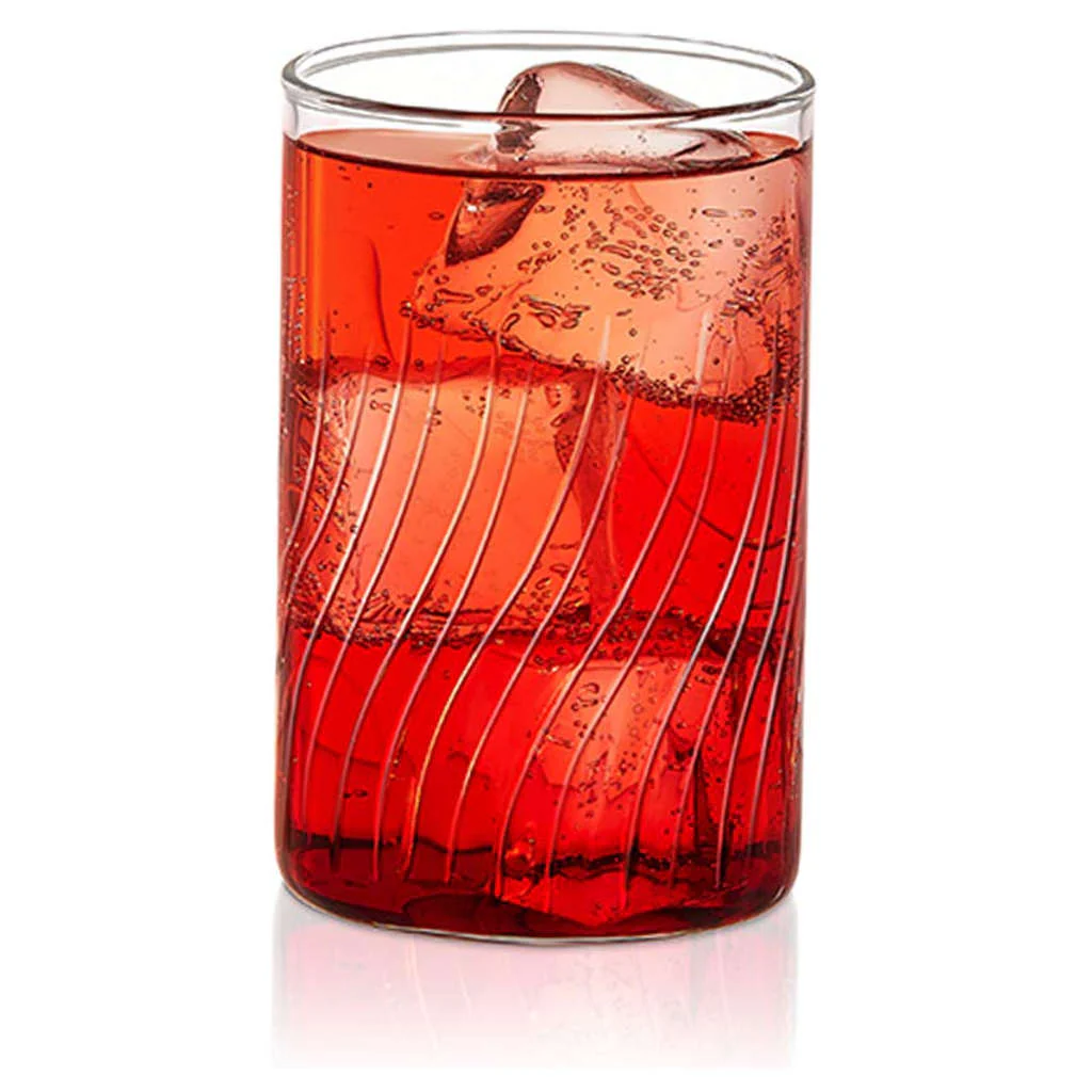 Borosil Cut Cascade Glass Tumbler Medium Set Of 6 Pcs 295 ml BN430120026 - Image 3