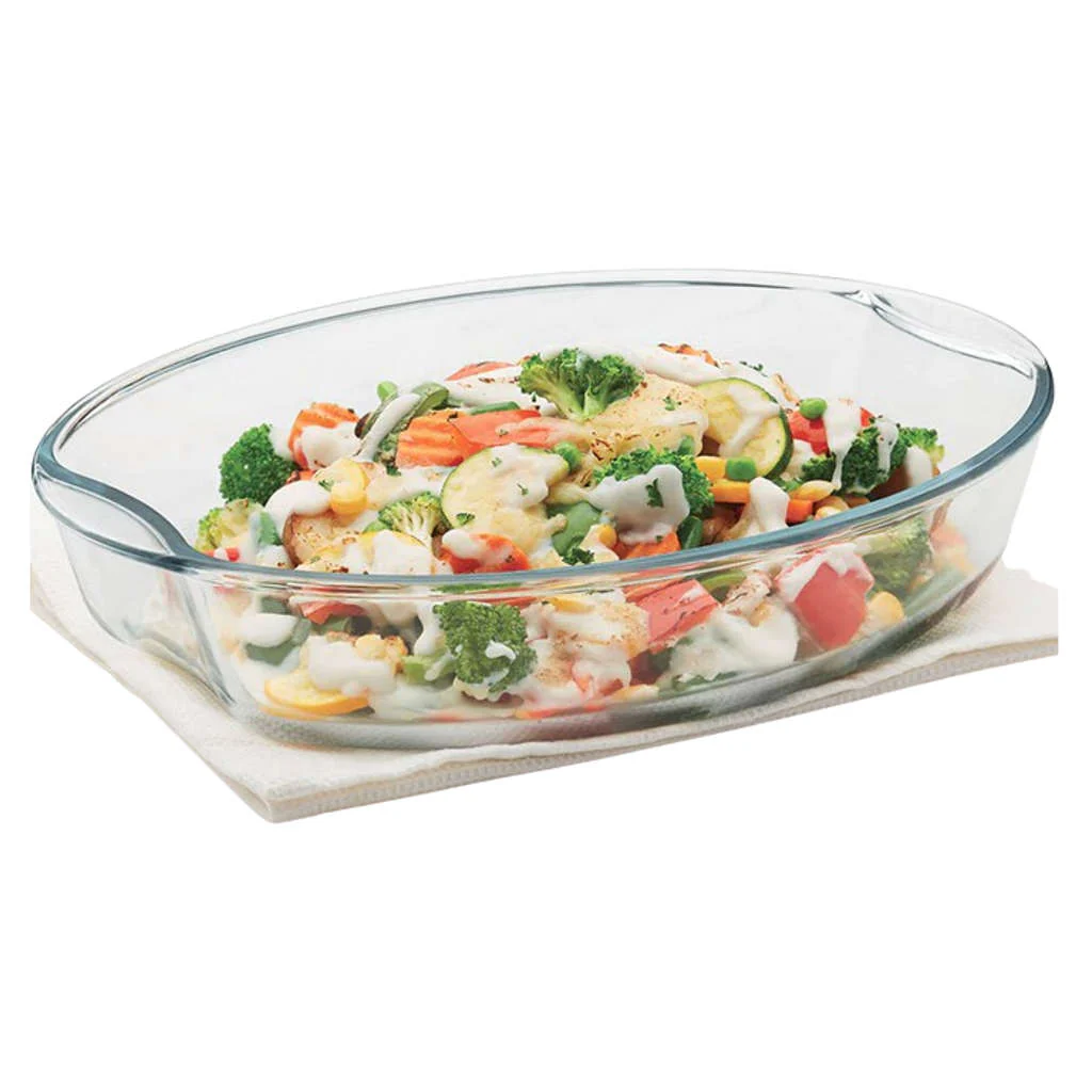 Borosil EasyGrip Oval Baking Dish 2.5 Litre IH22OVD7225