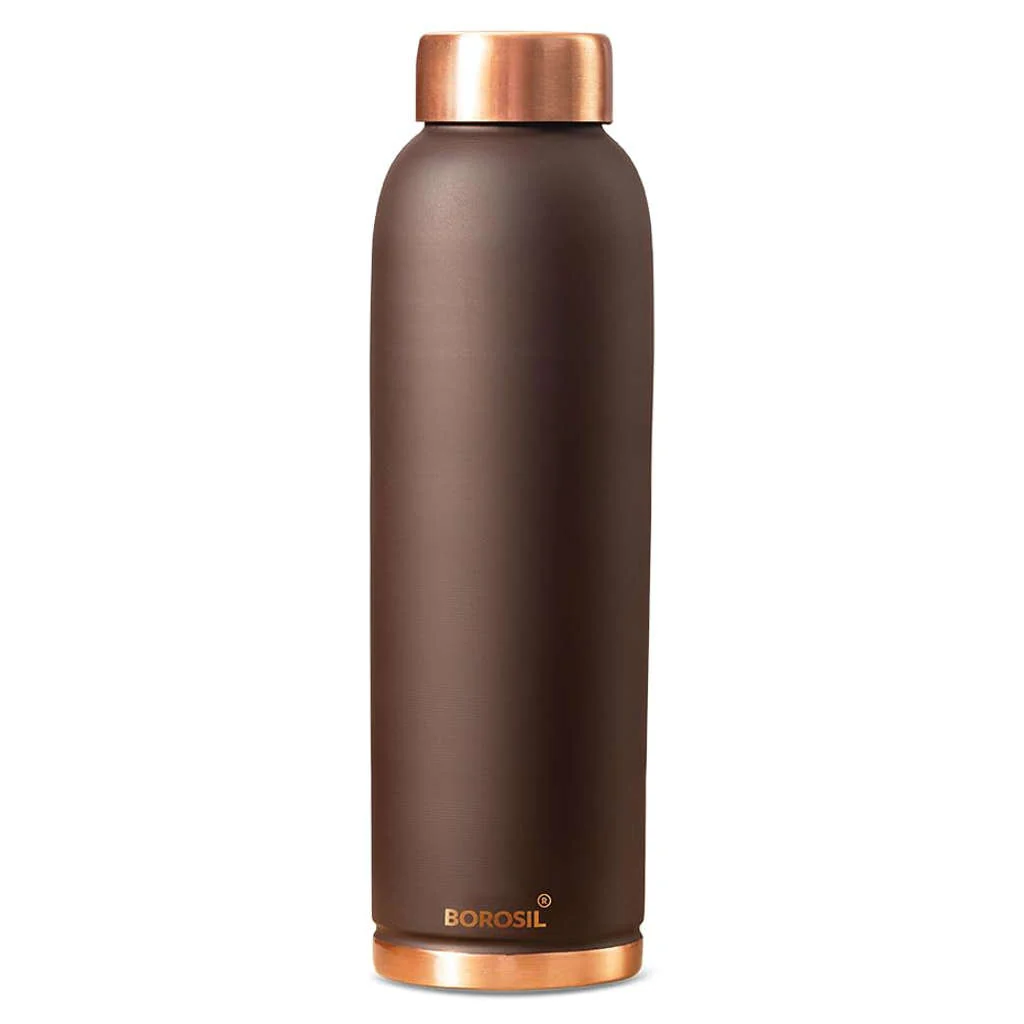 Borosil Eco Copper Water Bottle 1 Litre Brown HDECOCOPRBRN