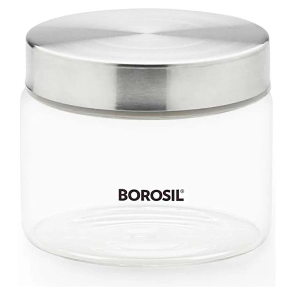 Borosil Endura Airtight Glass Storage Jar With Stainless Steel Lid 350 ml BVVGJRSS350 - Image 2