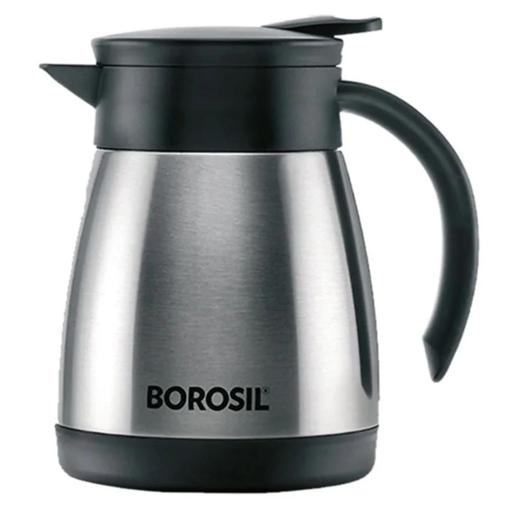 Borosil Insulated Stainless Steel Tea Pot 500 ml FLKT50SSB11