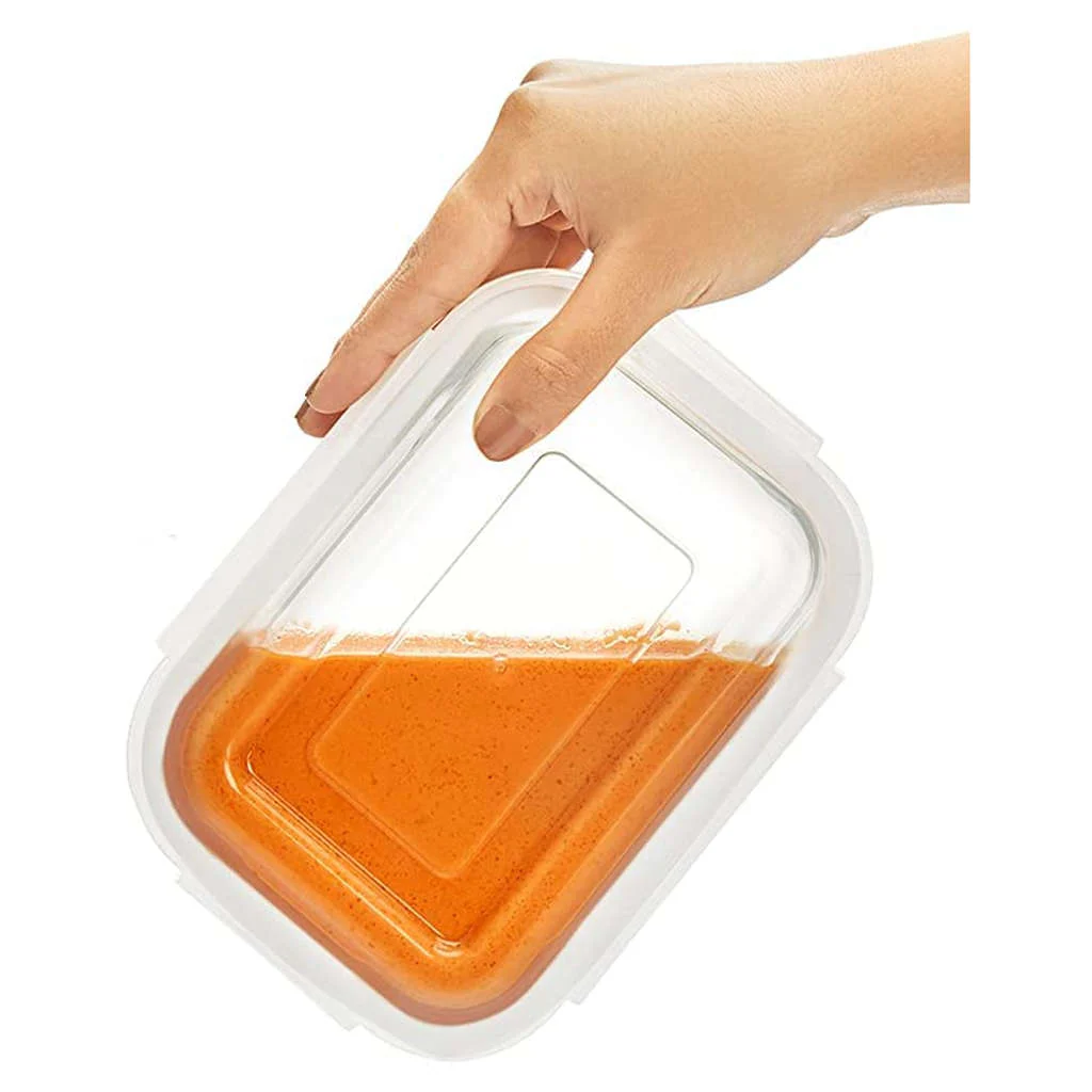 Borosil Klip N Store Rectangular Glass Storage Container 1.52 Litre ICYGCHLS152 - Image 3