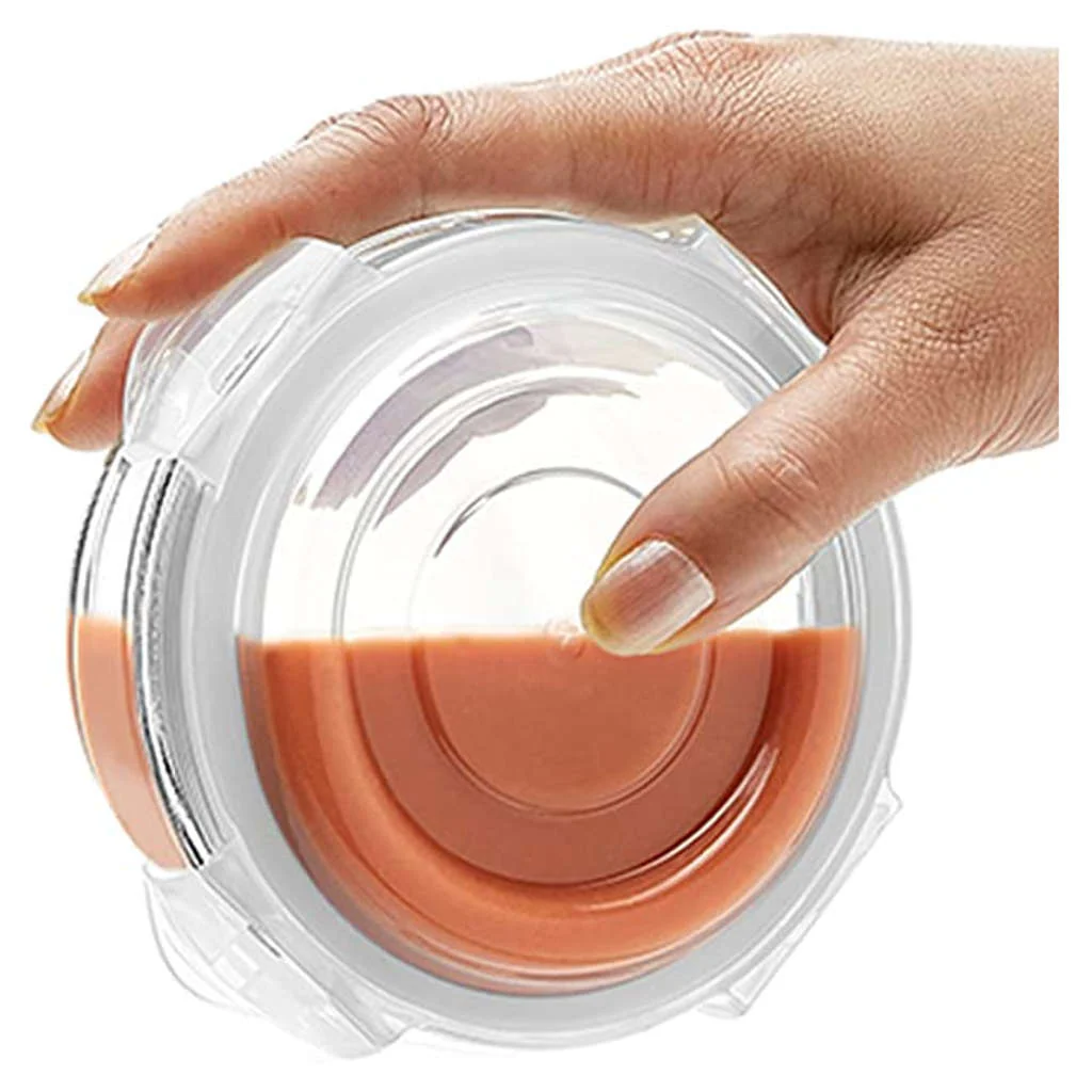Borosil Klip N Store Round Glass Storage Container 950 ml ICYGCHRS950 - Image 2
