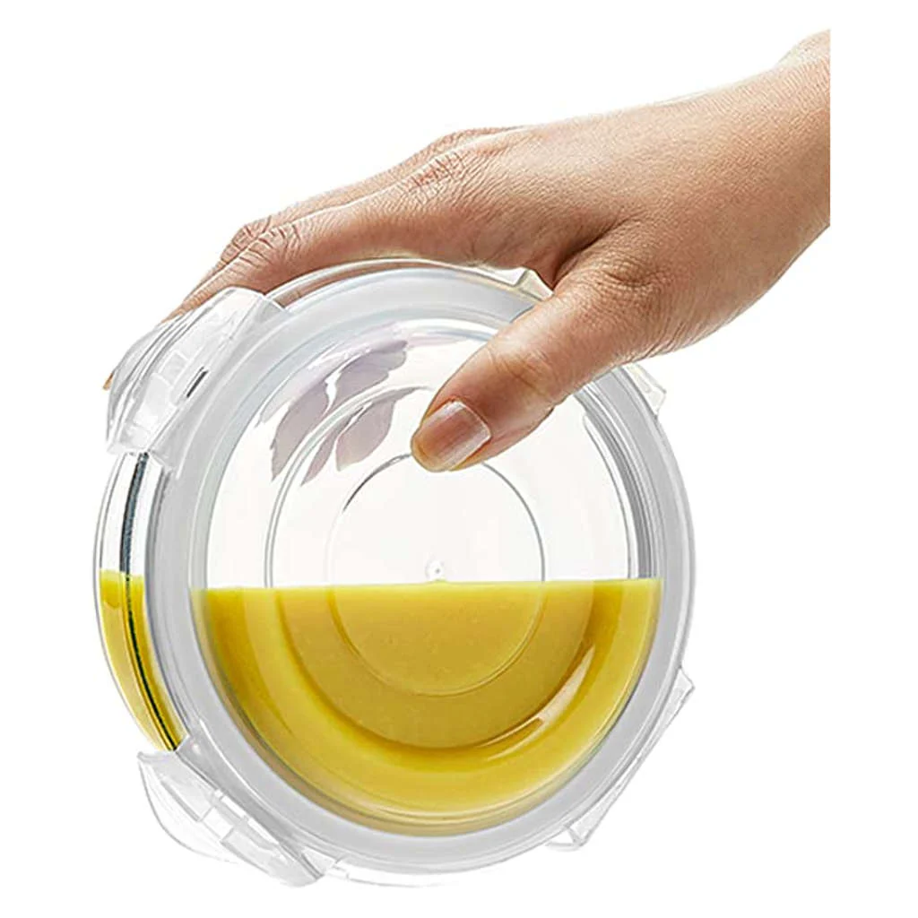 Borosil Klip N Store Round Glass Storage Container Set Of 3 (400ml + 620ml + 950ml) IYKNS03RN01 - Image 2