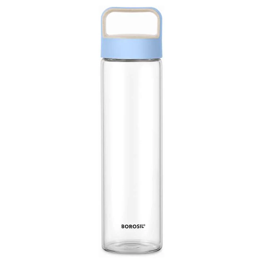 Borosil Neo Glass Bottle With Blue Lid 550 ml BVUNEBLU550 - Image 2