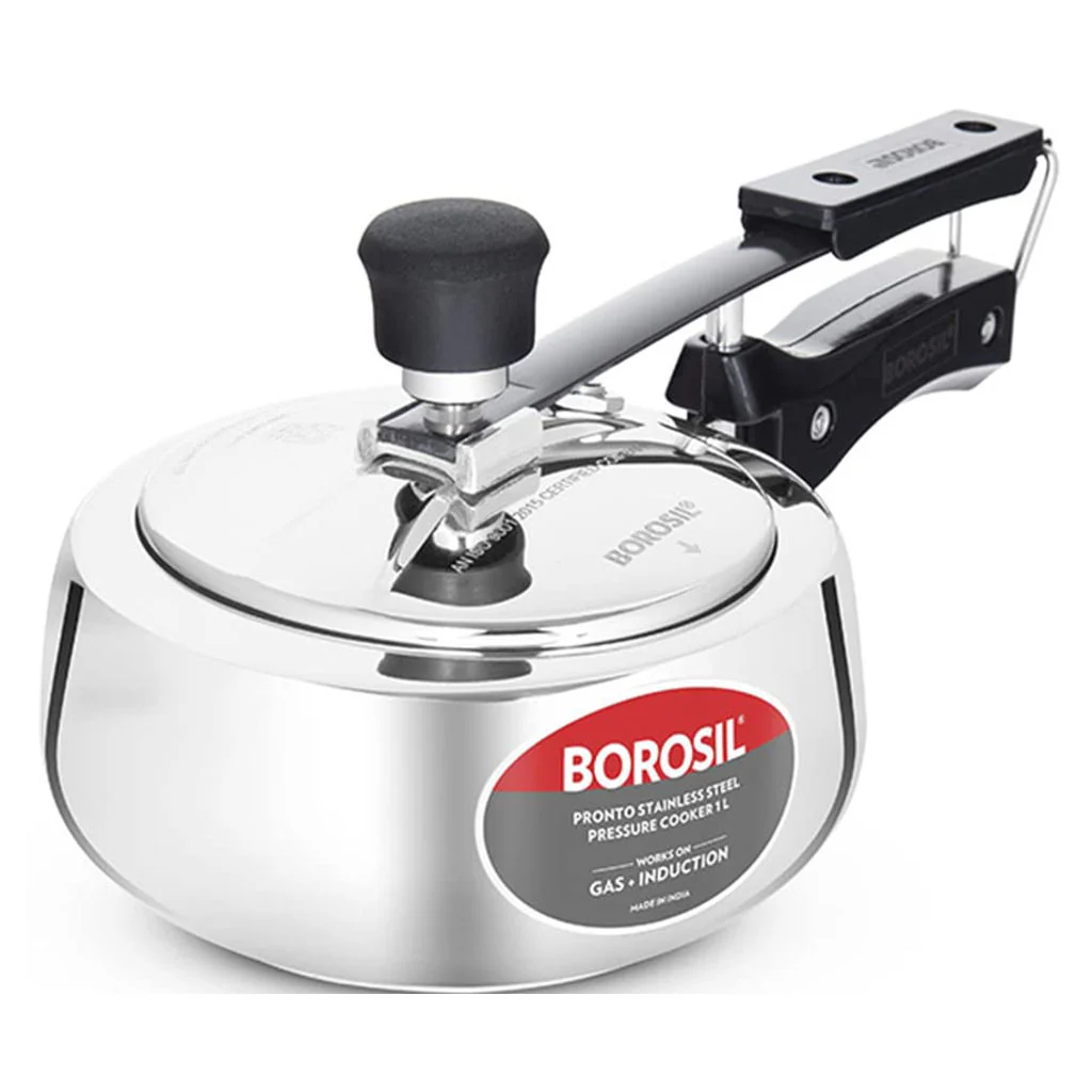 Borosil Pronto Stainless Steel Pressure Cooker 1 Litre CFPC1LSS05