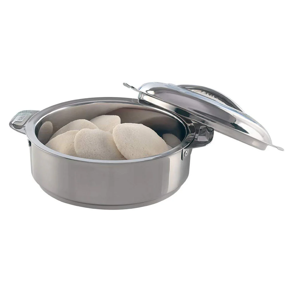 Borosil Servefresh Stainless Steel Idli Server Casserole 5 Litre SF5000SSIS15