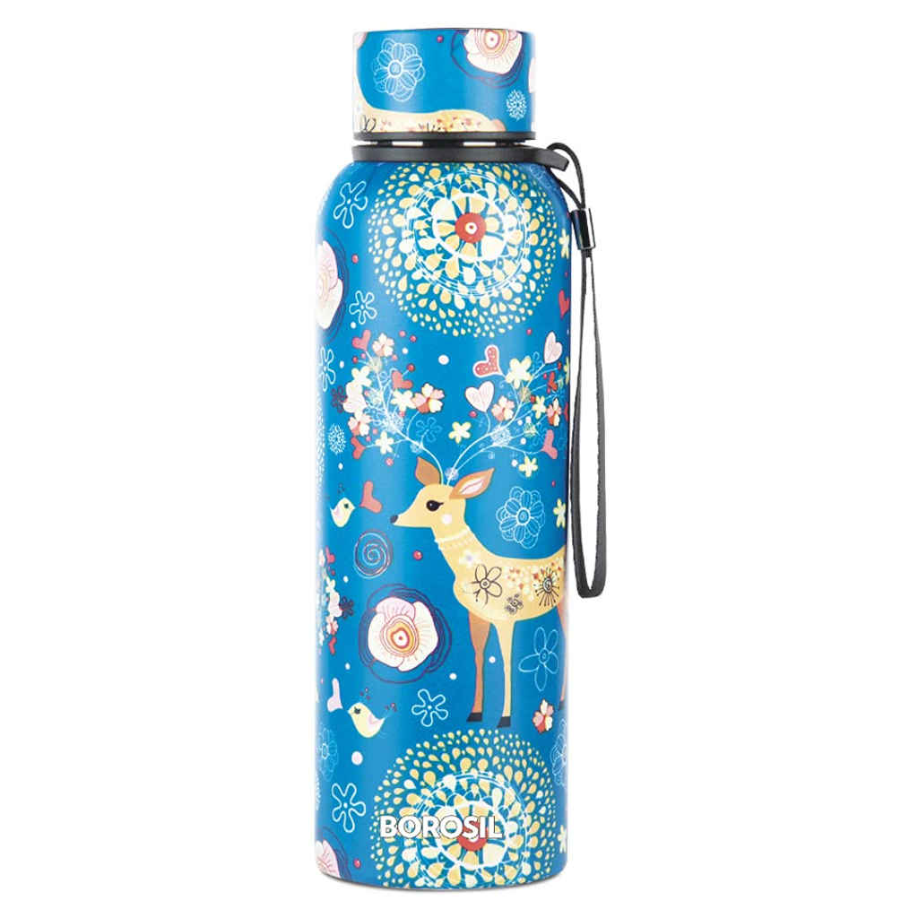 Borosil Trek Stainless Steel Water Bottle 700 ml Artisan BT700ART113