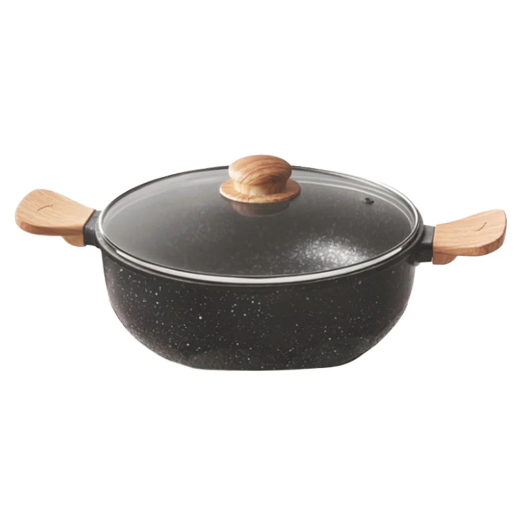 Borosil Vajra Nonstick Deep Kadai With Glass Lid 20 cm NSVJDkgL20