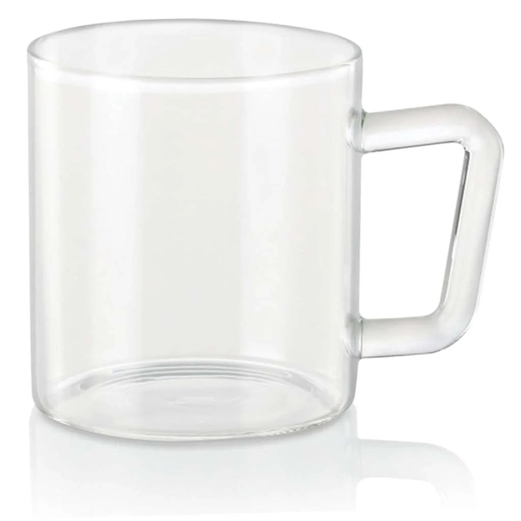 Borosil Vision Classic Glass Mug Set Of 6 Pcs 190 ml BV430112098 - Image 2