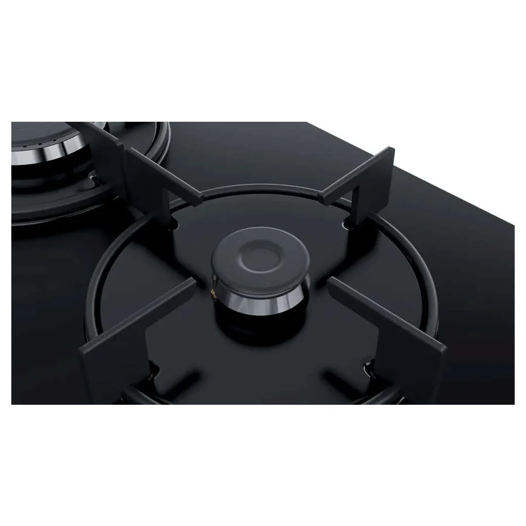 Bosch Glass Top Gas Stove 3 Burner Black PNC6B6B10I - Image 3