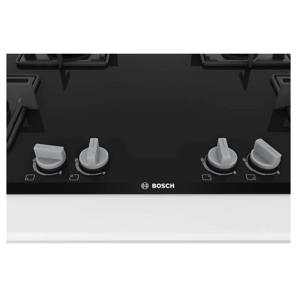 Bosch Glass Top Gas Stove 4 Burner Black PNF9B6F10I - Image 3