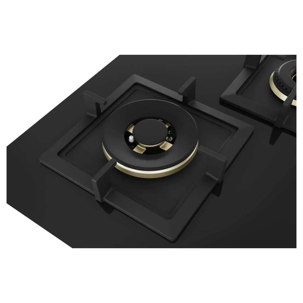 Bosch Glass Top Gas Stove 4 Burner Black PNF9B6G20I - Image 3