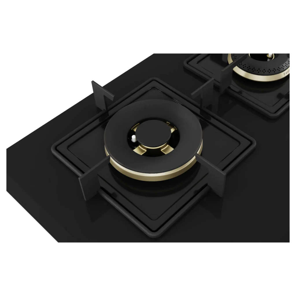 Bosch Glass Top Gas Stove 4 Burner Black PNH6B6F10I - Image 2
