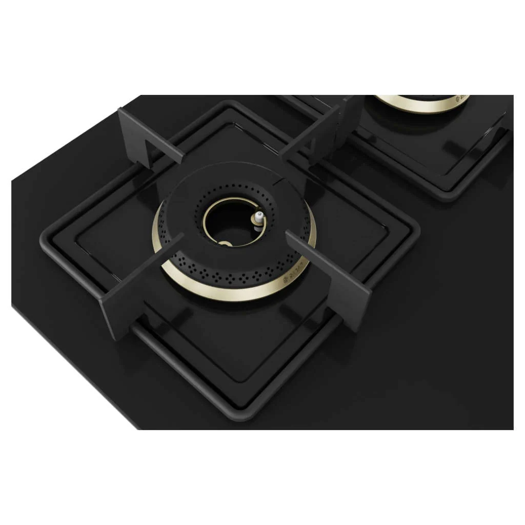 Bosch Glass Top Gas Stove 4 Burner Black PNH6B6F10I - Image 4