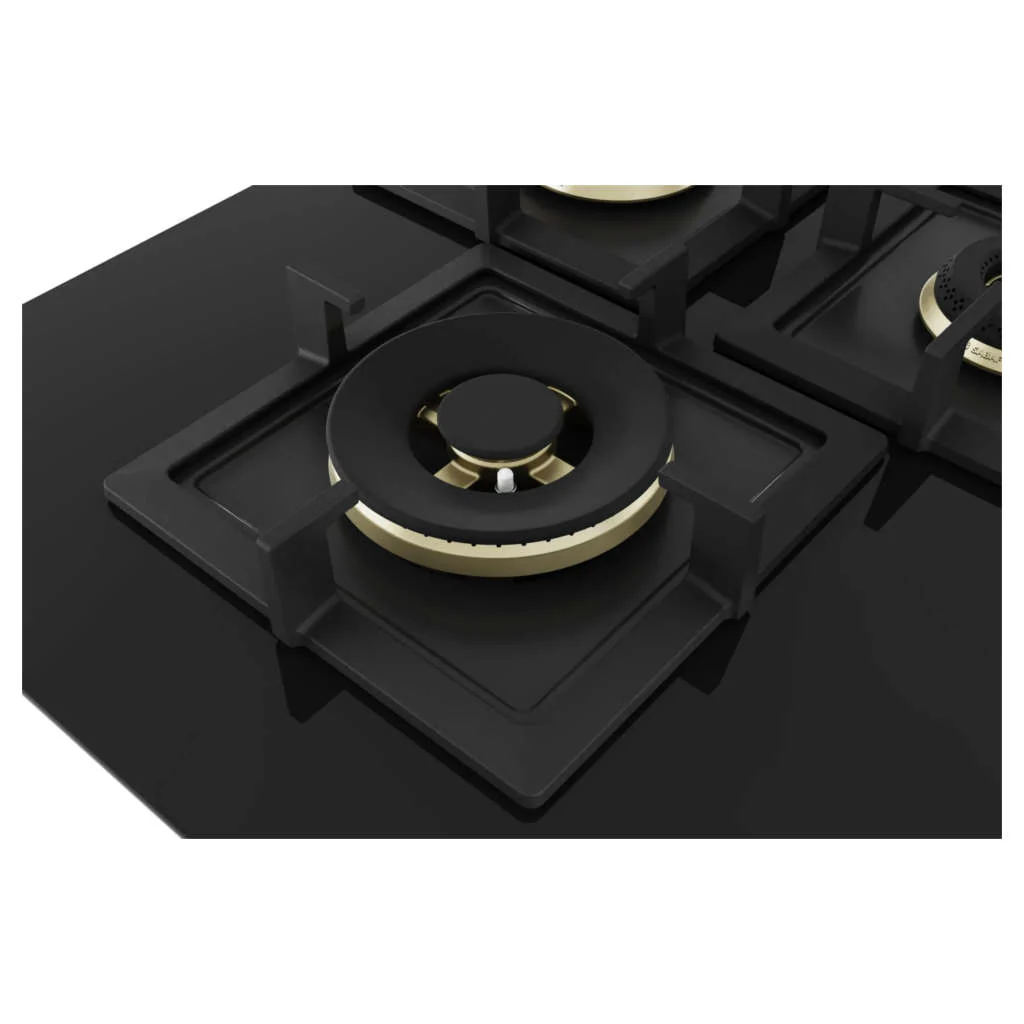Bosch Glass Top Gas Stove 4 Burner Black PNI7B6F20I - Image 3