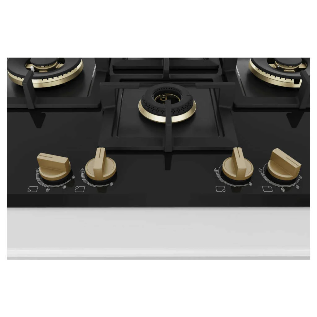Bosch Glass Top Gas Stove 4 Burner Black PNI7B6G20I - Image 3