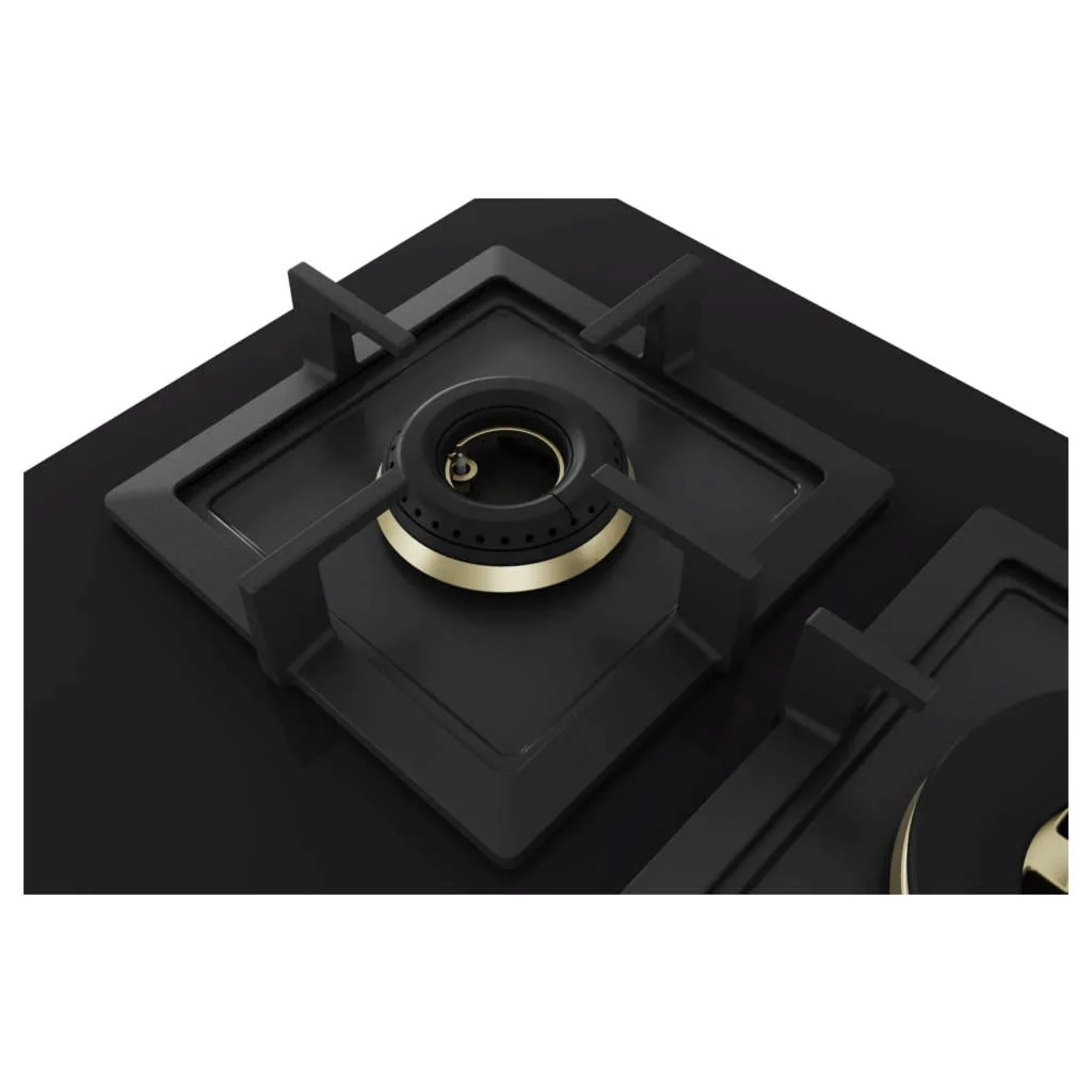 Bosch Glass Top Gas Stove 5 Burner Black PNV9B6F20I - Image 4