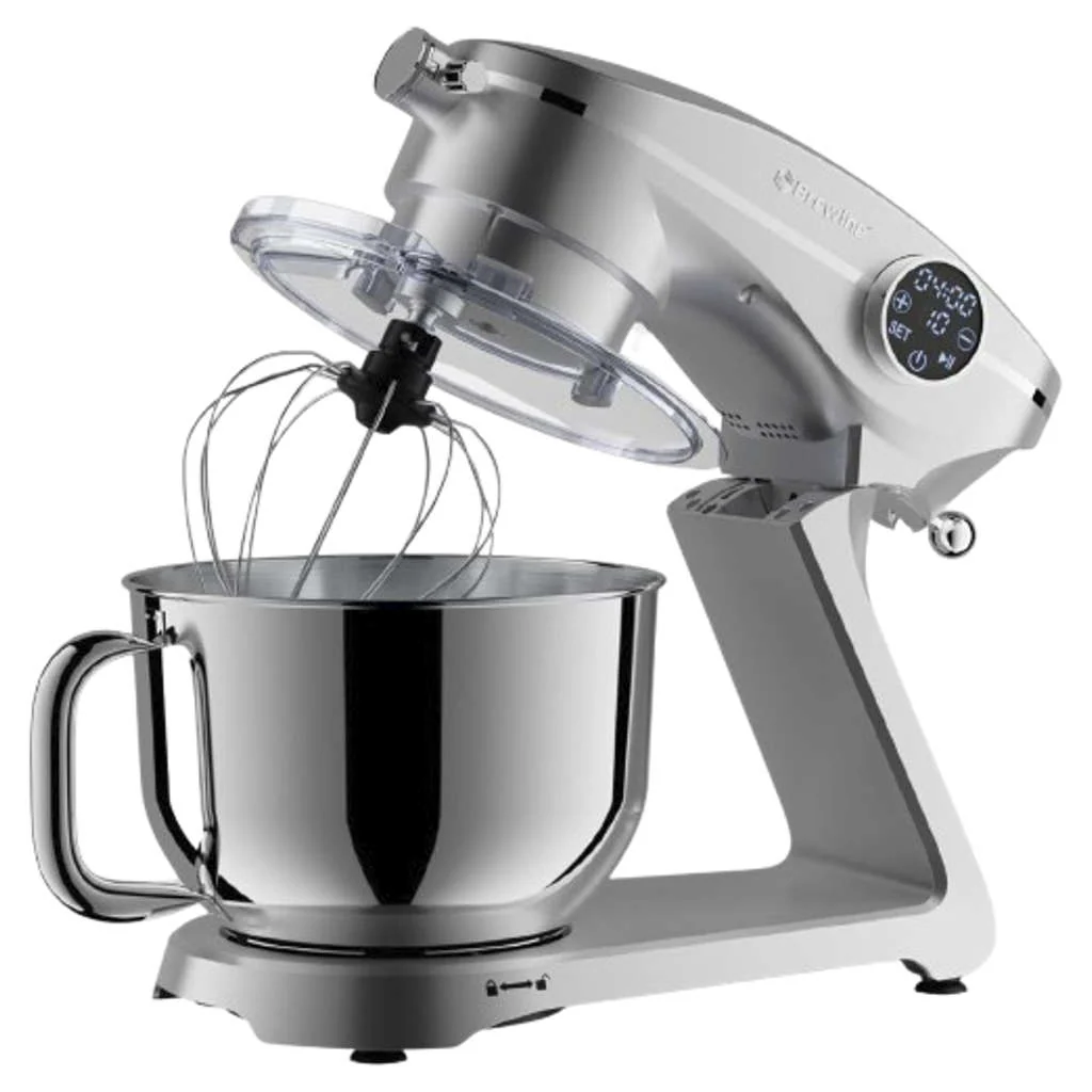 Brewine Stand Mixer With Stainless Steel Bowl 6 Litre Silver - Image 2