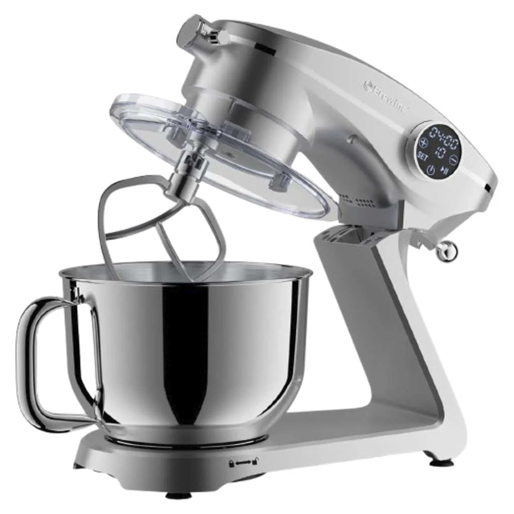Brewine Stand Mixer With Stainless Steel Bowl 6 Litre Silver - Image 3