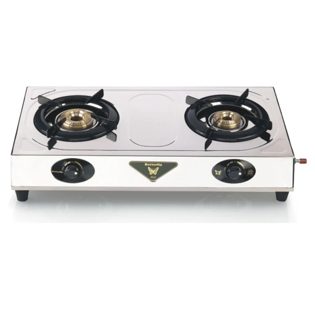 Butterfly ACE LPG Stove Steel 2 Burner