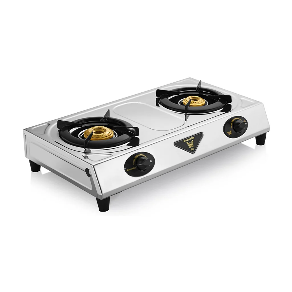 Butterfly ACE LPG Stove Steel 2 Burner - Image 2