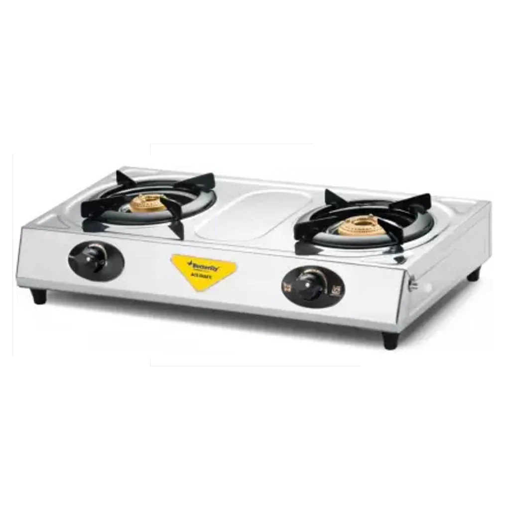 Butterfly Ace Shakti Stainless Steel LPG Gas Stove 2 Burner - Image 2