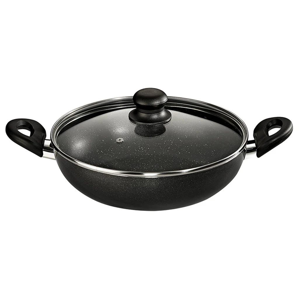 Butterfly Granza Non Stick Kadai with Glass Lid 280mm